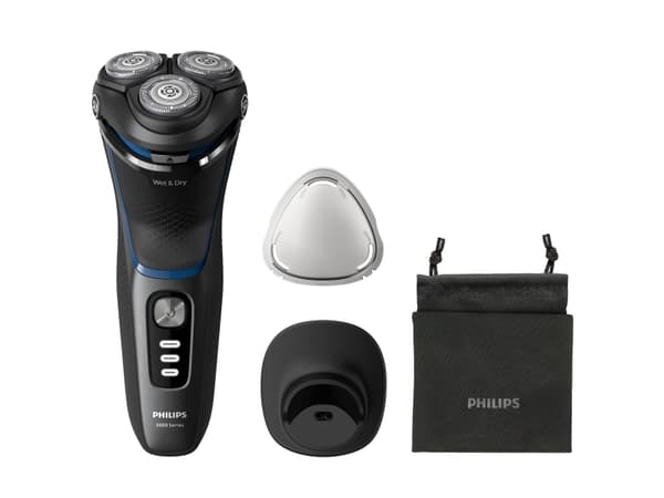 Philips 3000 Series S3344 - Barbermaskin - trådløs - black moon