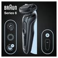 Pikkukuva 2 / 4: Braun Series 6 61-N1000s parranajokone 432920 akku musta/vihreä (432920)
