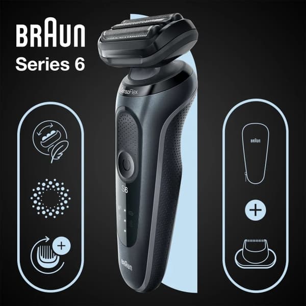 Braun Series 6 61-N1200s Folieskraber Trimmer Sort (61-N1200s)