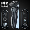 Miniatyrbillede 4 af 4: Braun Series 6 61-N1200s Folieskraber Trimmer Sort (61-N1200s)
