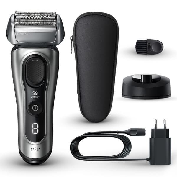 Braun Series 8 8517s märkä ja kuiva Galvano hopea (218016)