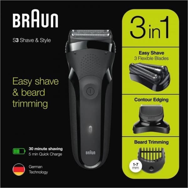 Braun Series 3 Shave&Style 300BT - rakapparat