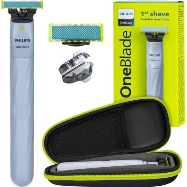 Philips OneBlade First Shave QP1324/20 rakhyvel med trimmer + fodral.