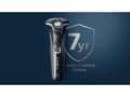 Miniatyrbilde 2 av 5: Philips SHAVER Series 5000 S5887/50 Wet & Dry elektrisk barbermaskin, Roterende hode, Grå, SteelPrecision blades, SH71, 2 år, Batteri