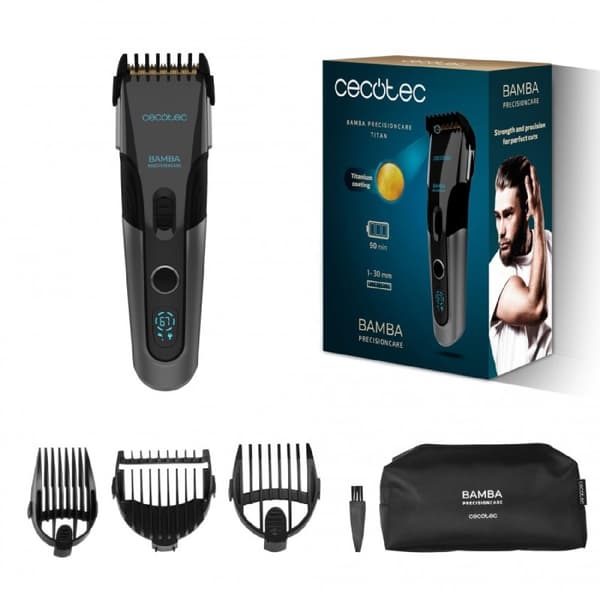 Cecotec Hair clipper with battery and titanium-coated blades.