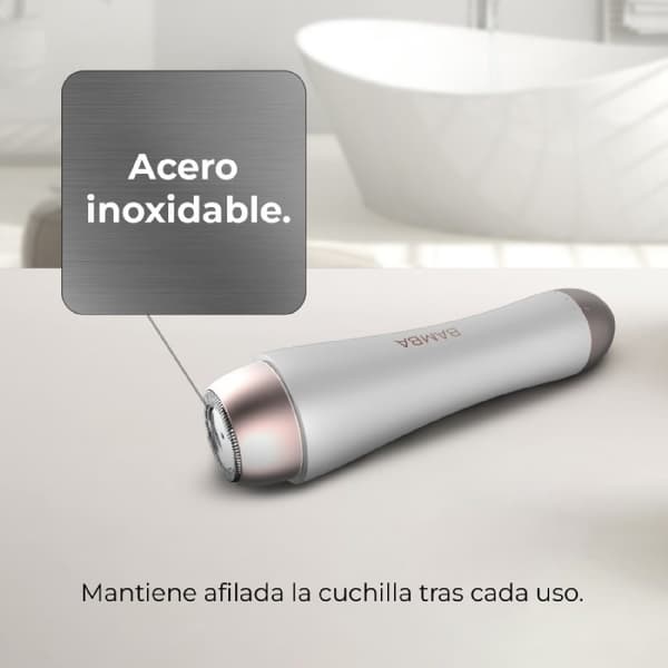 Cecotec Stainless steel facial epilator for shaving facial hair, with protective cap