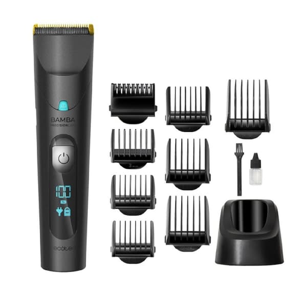 Cecotec Hair clipper with Wet&amp;dry battery and titanium-coated blades.