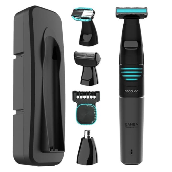 Cecotec 5-in-1 multigroom trimmer, waterproof, with lithium battery, stainless-steel blades.