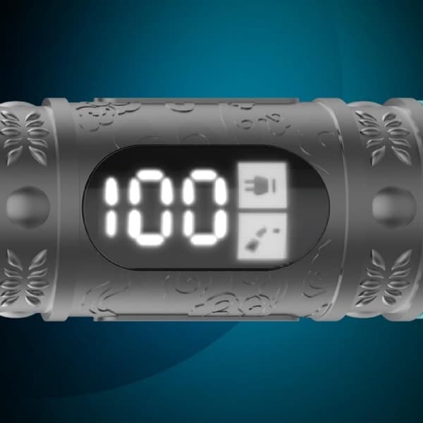 Cecotec Hair and beard trimmer with sharp blade, quiet motor, and LCD display.
