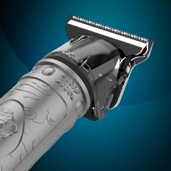 Cecotec Hair and beard trimmer with sharp blade, quiet motor, and LCD display.
