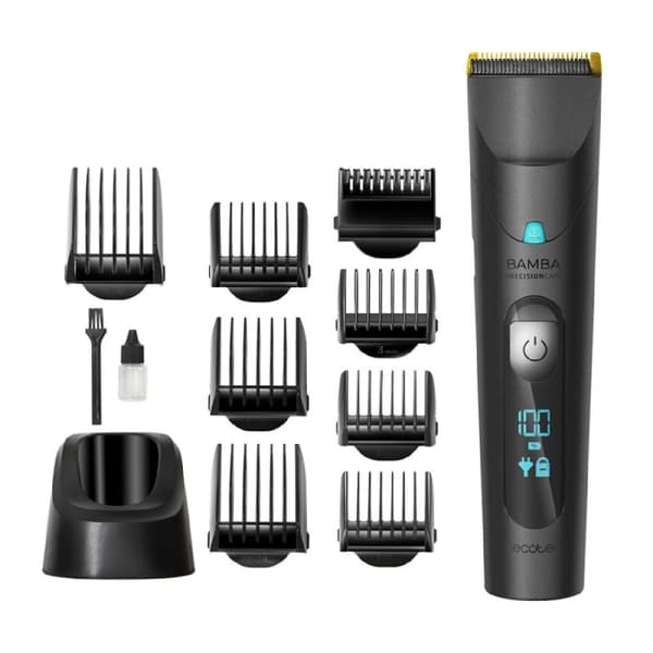 Cecotec Hair clipper with Wet&amp;dry battery and titanium-coated blades.
