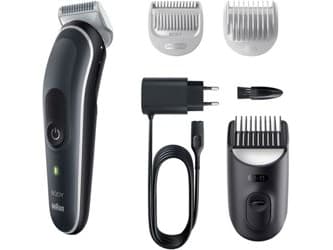 Braun BodyGroomer BG5340, Våt och torr, AC/Batteri, Svart, Silver