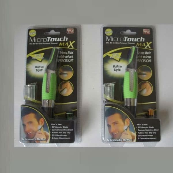 Rakapparat - Micro Touch - Max - Trimmer - Sladdlös användning - Tvättbart huvud