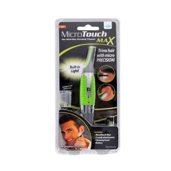 Rakapparat - Micro Touch - Max - Trimmer - Sladdlös användning - Tvättbart huvud