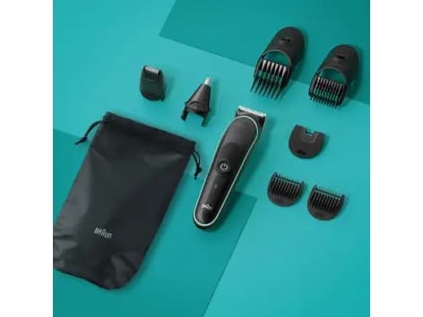 Braun MGK3441, Musta, Suorakulmio, 1 mm, 2,1 cm, Universaali, Akku