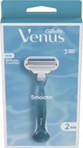 Miniatyrbillede 3 af 11: Gillette Venus Smooth - Kurvefølgende blade - 1 håndtag - 2 genopfyldningsblade
