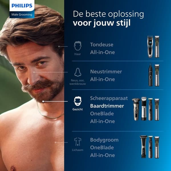 Philips Series 5000 - BT5515/70 - Hårklippare för män - Svart