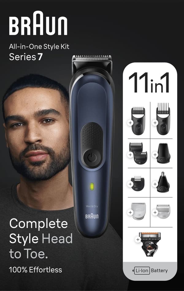 Braun Series 7 MGK7450 - Multigroomer - 11-i-1 hårklippare