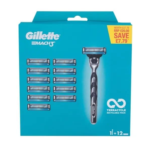 Gillette Mach 3, 12 kpl