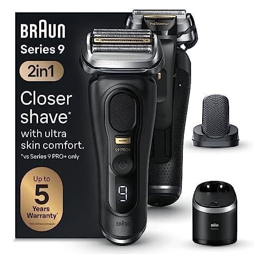 BRAUN SERIES 9 PRO+ 9590CC WET&amp;DRY SYSTEM WORKSHOP SVART 218245