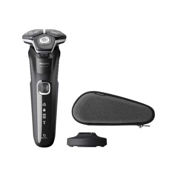 PHILIPS S5898/35 Series 5000 sladdlös rakapparat med våt och torr användning, 50 minuters användning och 1 timmes laddning,