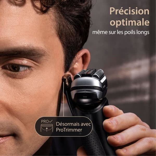 BRAUN elektrisk rakapparat - Series 9 PRO+ 9560cc - 5 rakelement, integrerad precisionstrimmer, SmartCare Station, vattentät
