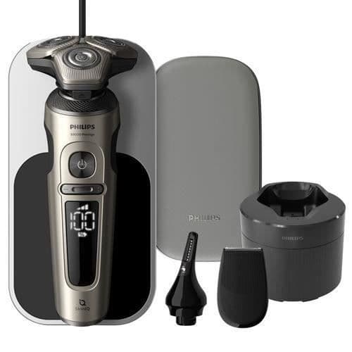 Philips S9000 Prestige SP9883/36 elektrisk rakapparat - Grå och svart - Litiumjonbatteri - Tvättbart huvud