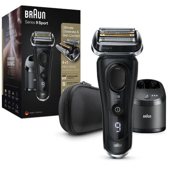 Braun 9352cc Series 9 System Sport elektrisk rakapparat för män
