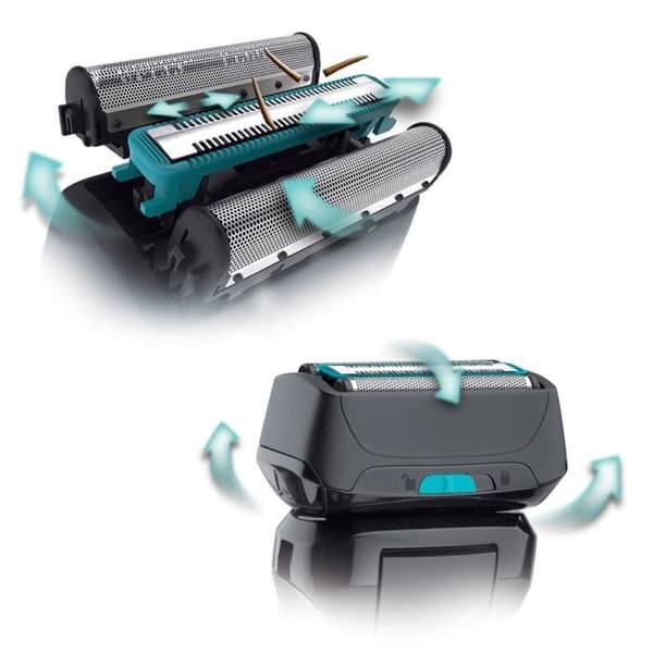 Remington F5000 elektrisk rakapparat - Style Series Foils - Vattentät - 6 höjd trimmerhuvud - 1 3-dagars skäggkam