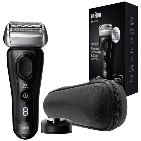Rakhyvel med nät - Braun - 8410s - Svart - Uppladdningsbar - Batteritid 50 min