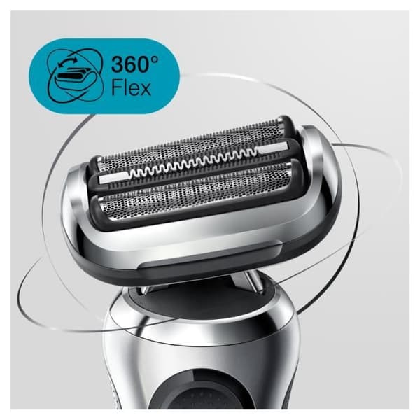 Braun Series 7 71-S7200cc elektrisk rakapparat - med precisionstrimmer och SmartCare Center - Silver