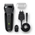 Miniatyrbild 1 av 4: BRAUN SERIES 3 300S Uppladdningsbar rakapparat - Svart