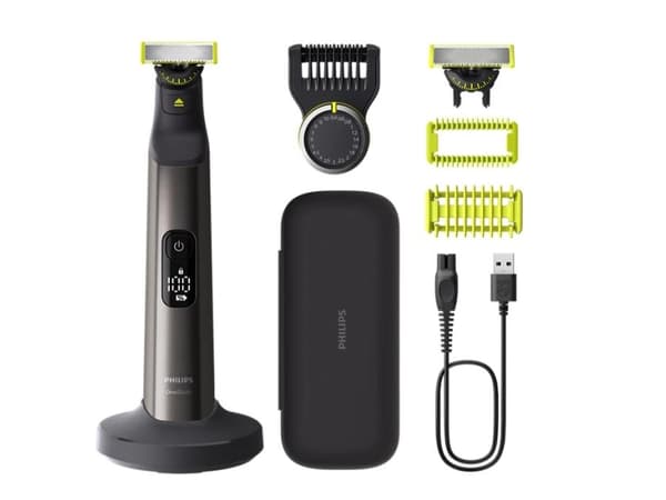 Philips QP6652/61, Inbyggd display, Tvättbar, Batteri, Krom