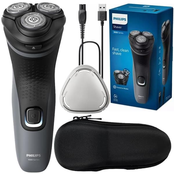Philips S1142/00 rakhyvel + svart PHILIPS fodral