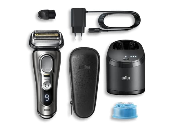 Braun Series 9 Pro 9465cc, Barberingsmaskin, Sort, Sølv, Batteri, Lithium-Ion (Li-Ion), 60 min, 5 min