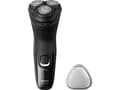 Miniatyrbilde 3 av 4: Philips Shaver 3000X Series X3001/00 Elektrisk rakapparat för våt- och torrakning, Roterande rakhuvud, Svart, PowerCut blade system, SH30, 2 År, Batt