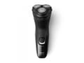 Miniatyrbilde 4 av 4: Philips Shaver 3000X Series X3001/00 Elektrisk rakapparat för våt- och torrakning, Roterande rakhuvud, Svart, PowerCut blade system, SH30, 2 År, Batt