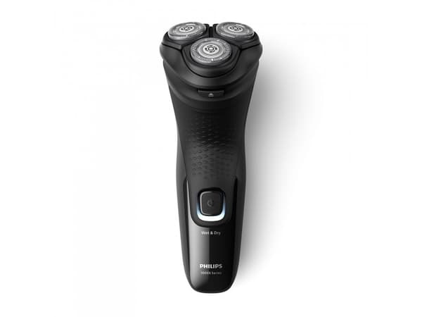 Philips Shaver 3000X Series X3001/00 Elektrisk rakapparat för våt- och torrakning, Roterande rakhuvud, Svart, PowerCut blade system, SH30, 2 År, Batt