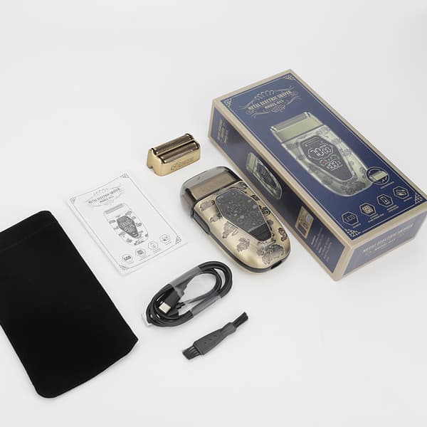 INF Elektrisk barbermaskin 615 Gold - Kraftig og presis barbering