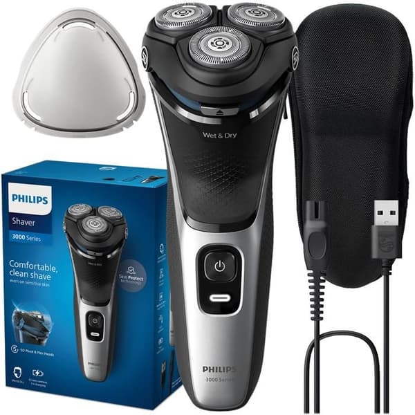 Elektrisk rakapparat - Philips - S3143/00 - Autonomi 60 min - Snabb laddning 5 min - Etui ingår