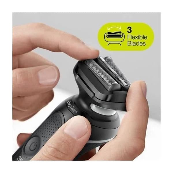 Folierakapparat - BRAUN - SERIES 5 - laddningsbart litiumjonbatteri - autonomi 50 min - svart