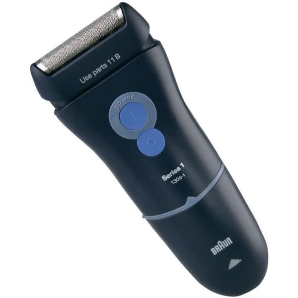 Braun Series 1 elektrisk rakapparat - 130S - Herr - Svart - Trimmer för långt hår - Uppladdningsbart batteri