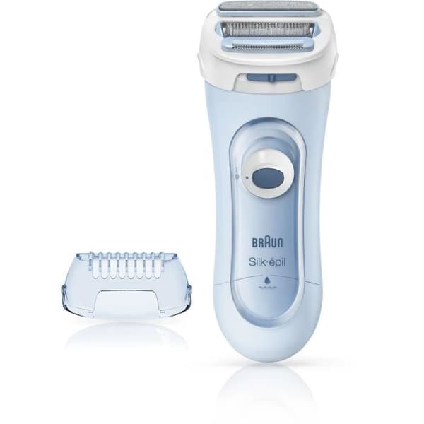 BRAUN Silk-épil Lady Shaver 5-160 elektrisk rakapparat för kvinnor - 3 i 1 - Sladdlös - Wet & Dry - Blå