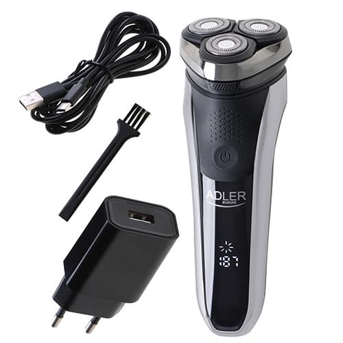 AD 2933 3-pään sähköinen parranajokone LCD-näytöllä