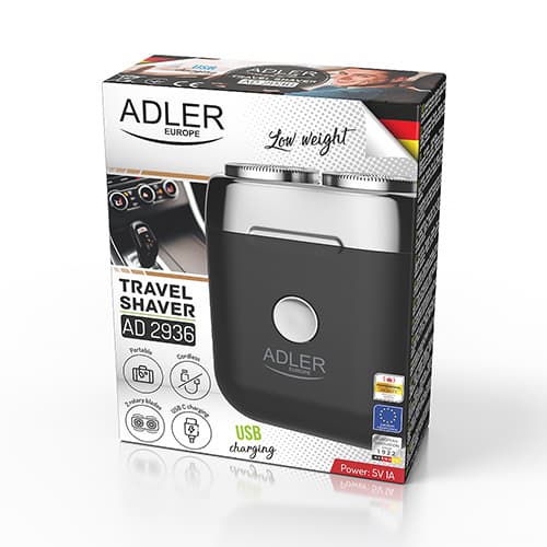 AD 2936 2-hoved rejseshaver med USB