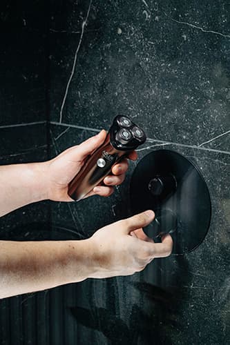 AD 2945 Elektrisk barbermaskine med skægtrimmer - LED - USB - IPX7