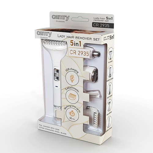 CR 2935 Foliebarbermaskine med trimmer - multifunktionelt kropssæt
