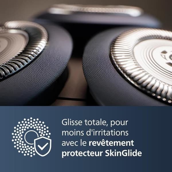 Philips 5000X Series elektrisk rakapparat med SkinProtect-teknologi, flexibel huvud 360°, snabb laddning, skyddslock, orange