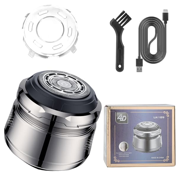 INF LM-189 Elektrisk barberhøvel for menn - Gunmetal Finish Sølv