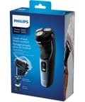 Miniatyrbild 2 av 2: PHILIPS 3100-serien uppladdningsbar elektrisk rakapparat - 3 flexibla huvuden - 60 min batteritid